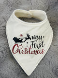 1st Christmas dribble bib