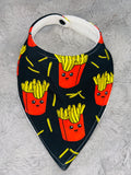 French fries dribble bib