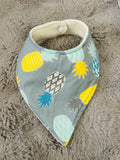 Pineapples dribble bib