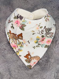 Bambi floral dribble bib
