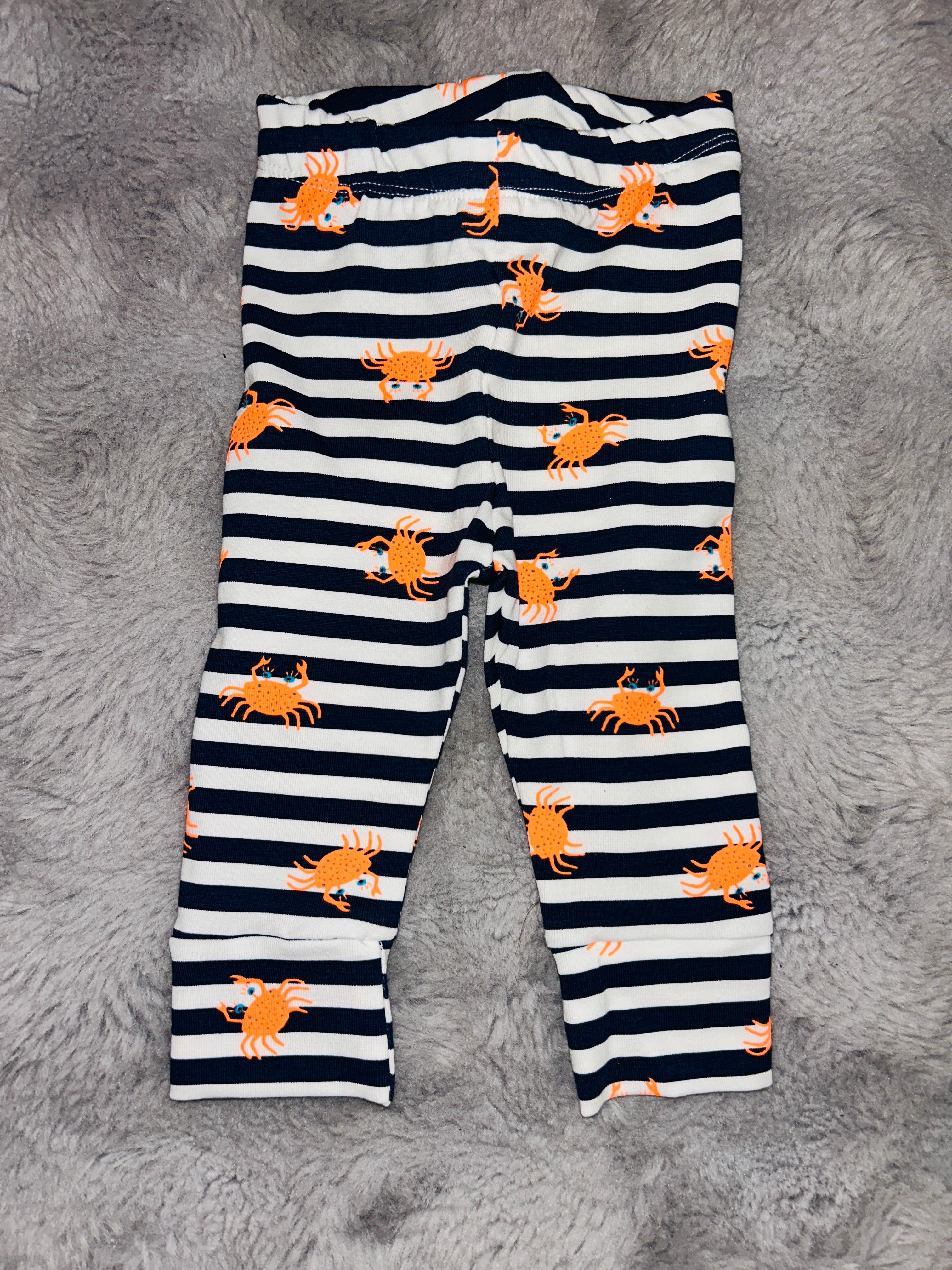 Crabby striped leggings