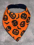 Halloween pumpkins dribble bib