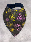 Halloween sugarskulls dribble bib