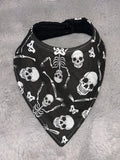 Halloween skeletons dribble bib