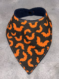 Halloween bats dribble bib