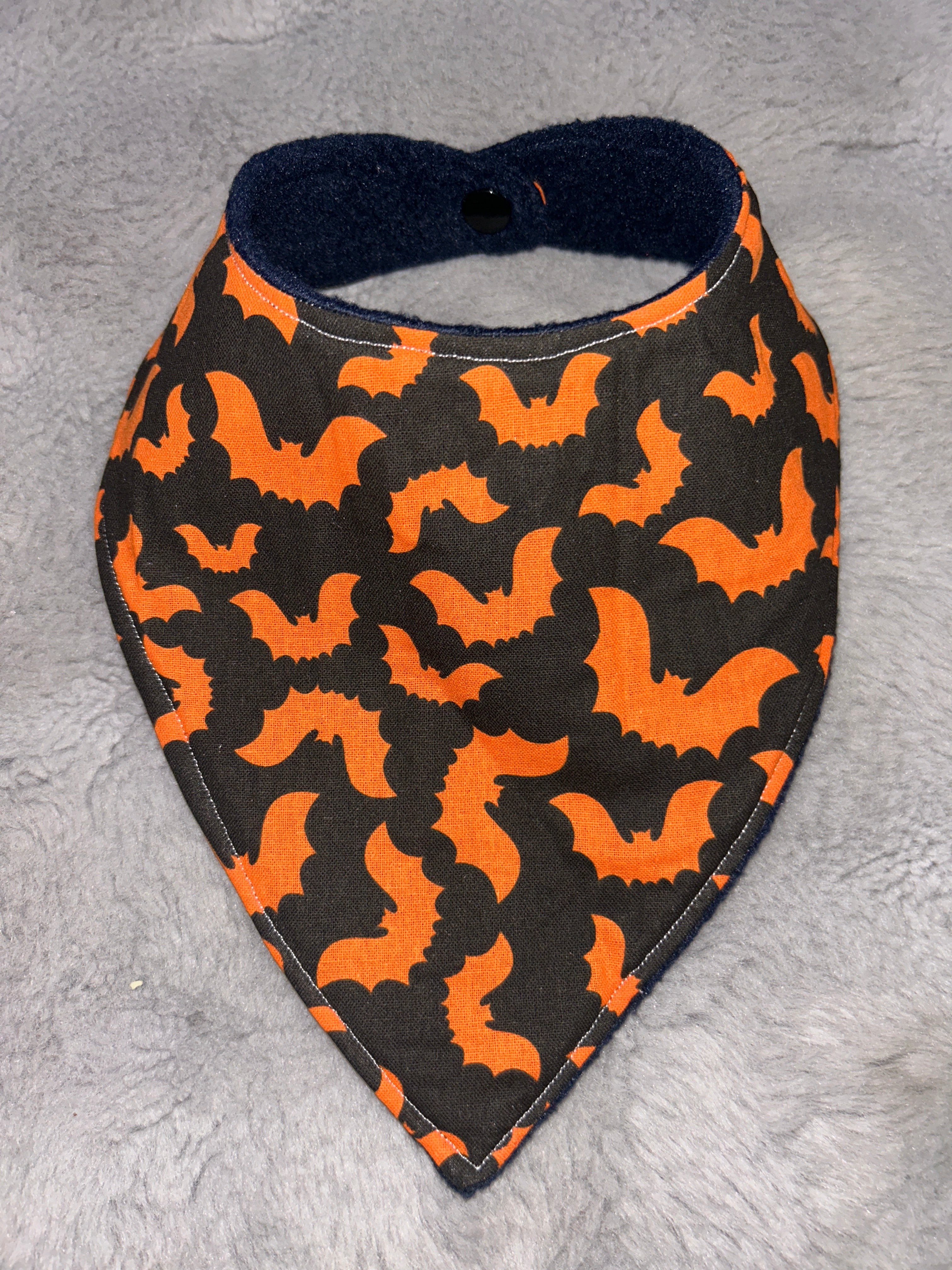 Halloween bats dribble bib