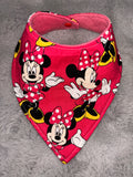 Red Minnie dribble bib