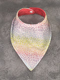 Rainbow leopard dribble bib