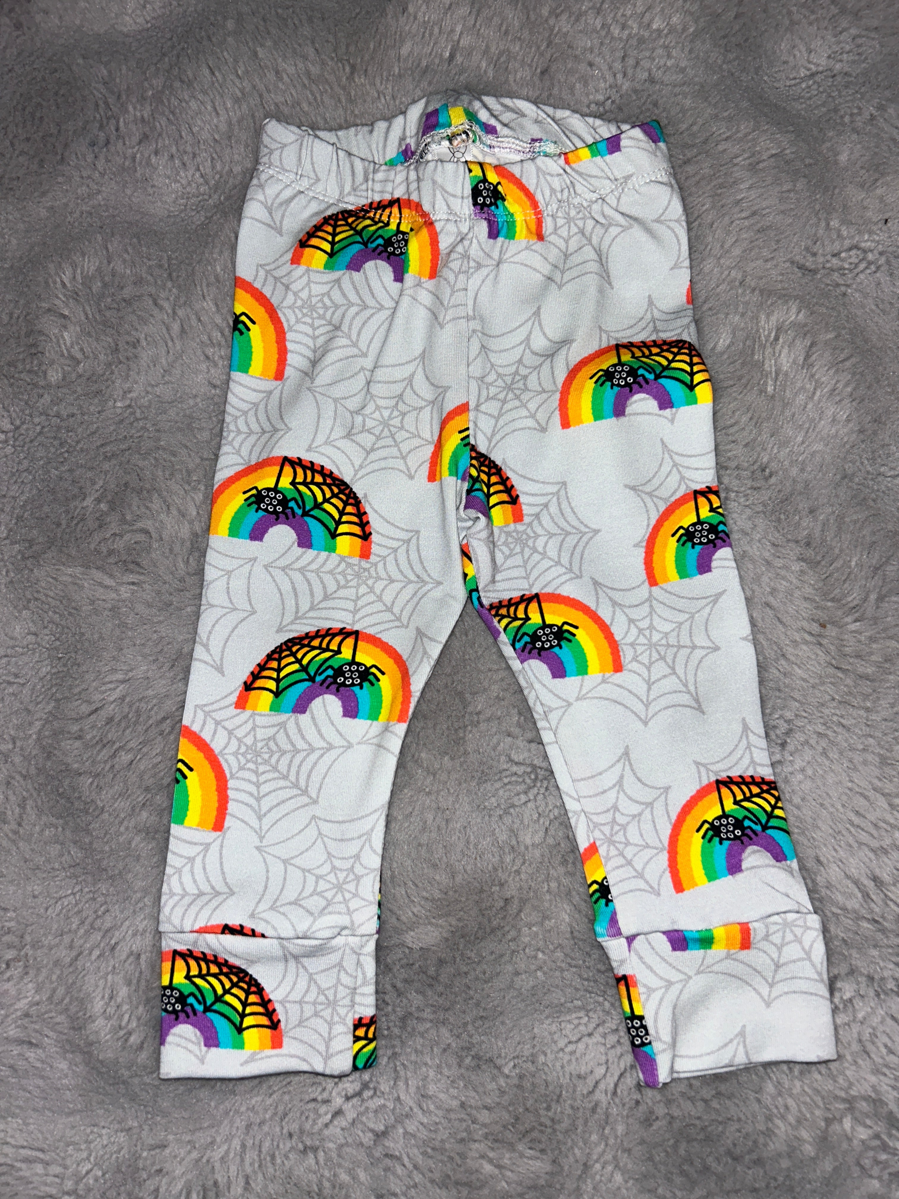 Rainbow spiders leggings