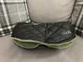 Waterproof winter pram handmuff Black/olive green
